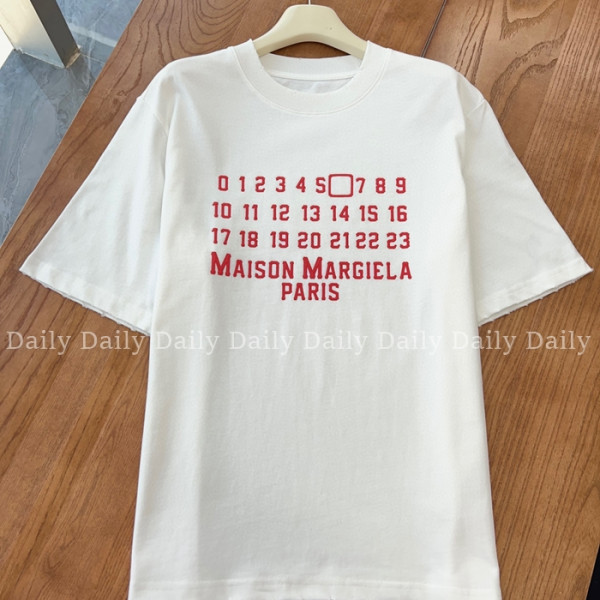 메종마르지엘라 MM6 반팔 티셔츠 화이트